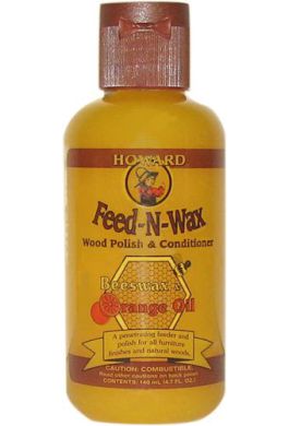 Howard Feed N Wax Restaurador de madera y esmalte de cera de abejas más jabón de madera Clean A Finish, cera de muebles, armarios, pisos, antigüedades, mesas de teca